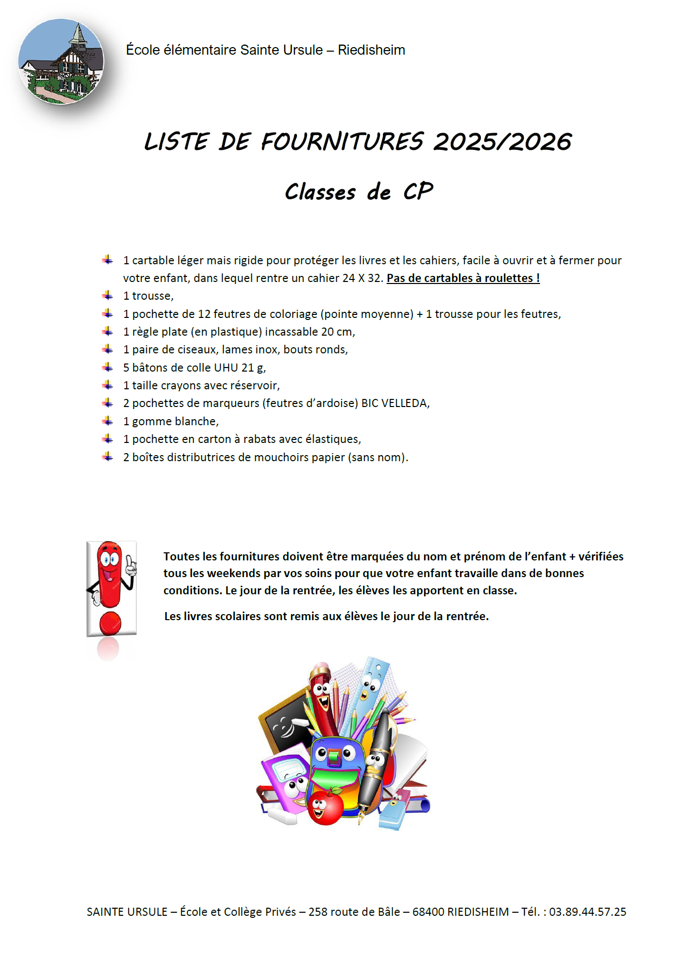 Liste fournitures 2024 CP